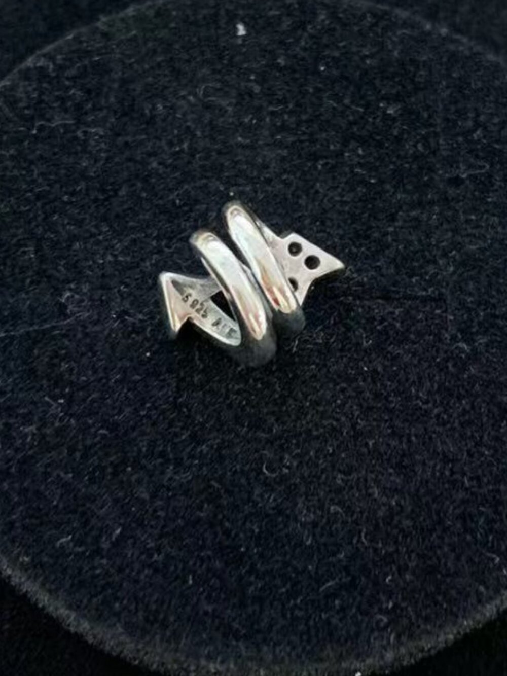 Pandora Sterling Silver Twisting Arrow Charm